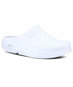 Oofos Men’s OOcloog Clog – White