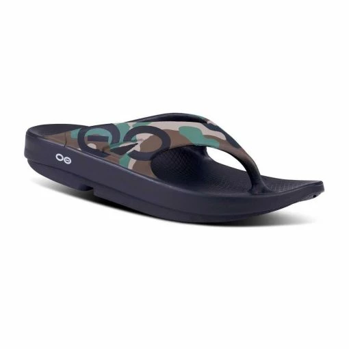 Oofos Men’s OOriginal Sport Sandal – Woodland Camo -Sandals Elegant Shop OO M SANDALS 1001WDCAMOM4W6