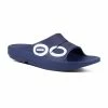 Oofos Men’s OOahh Sport Slide Sandal – Navy White