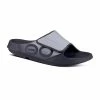Oofos Men’s OOahh Sport Flex Sandal- Gray -Sandals Elegant Shop OO M SANDALS 1550BLKGRYM4W6