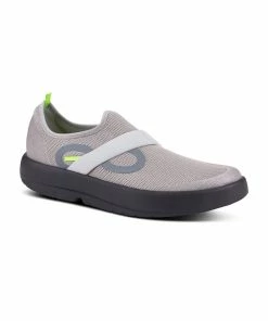Oofos Men’s OOmg Low Shoe – Black & Gray- (FINAL SALE)