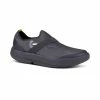 Oofos Men’s OOmg Fibre Low Shoe – Black Gray -Sandals Elegant Shop OO M SHOES 5081BLKGRYM8