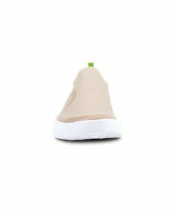 Oofos Women’s OOmg EeZee Low Shoe – White Taupe -Sandals Elegant Shop OO M SHOES 5082WHTTAUPE 2