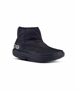 Oofos Men’s OOmg Low Boot – Black -Sandals Elegant Shop OO M SHOES 6080BLKM8 2