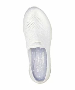 Skechers Relaxed Fit Commute Time – In Knit To Win – WHITE -Sandals Elegant Shop SK WOMEN SHOES 100310WHITE 2