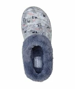 Skechers Foamies Cozy Camper Lined – Purrfect Life – BLUE -Sandals Elegant Shop SK WOMEN SHOES 111036BLUE 2