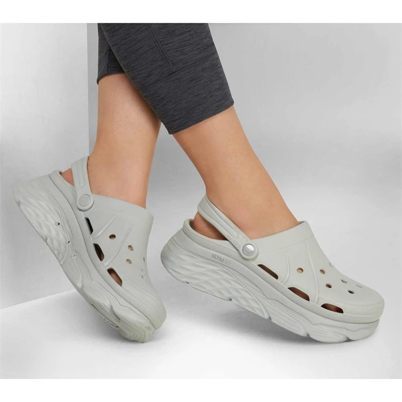 Skechers Foamies Max Cushioning – High Tide – GRAY 4 Skechers Foamies Max Cushioning – High Tide – GRAY - Image 2