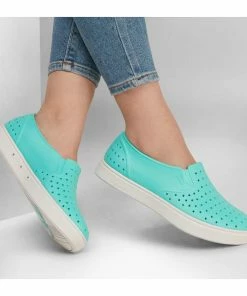 Skechers Foamies Vista – Pier Avenue – TURQUOISE -Sandals Elegant Shop SK WOMEN SHOES 111251TURQUOISE 1