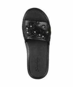 Skechers Foamies Cali Charm – Reflection – BLK -Sandals Elegant Shop SK WOMEN SHOES 111310BLK 2