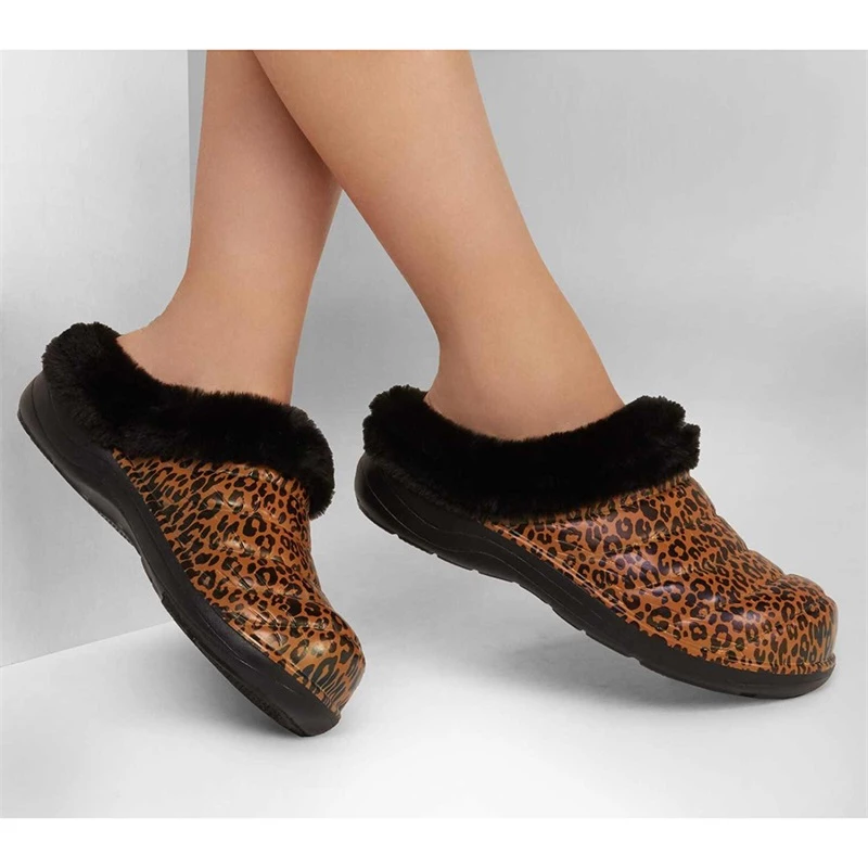 Skechers Foamies Cozy Camper Lined – Snow Leopard – BLACKMULTI 4 Skechers Foamies Cozy Camper Lined – Snow Leopard – BLACKMULTI - Image 2