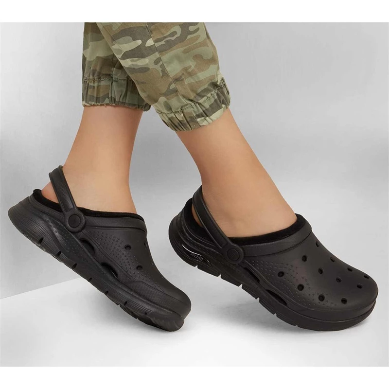 Skechers Foamies Arch Fit Lined – Cozy Gal – BLACK 4 Skechers Foamies Arch Fit Lined – Cozy Gal – BLACK - Image 2