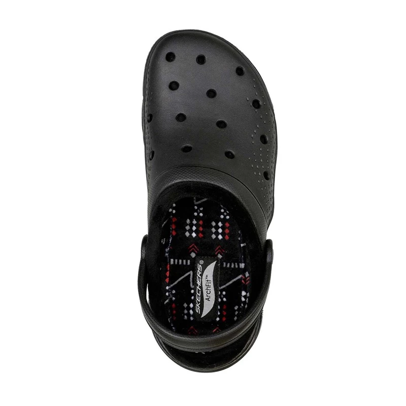 Skechers Foamies Arch Fit Lined – Cozy Gal – BLACK 5 Skechers Foamies Arch Fit Lined – Cozy Gal – BLACK - Image 3