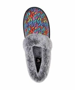 Skechers JGoldcrown BOBS Too Cozy – Love Renegade – BLACKMULTI -Sandals Elegant Shop SK WOMEN SHOES 113609BLACKMULTI 2