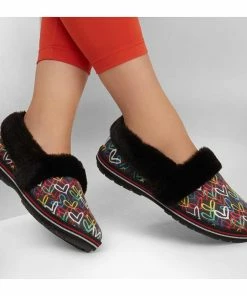 Skechers JGoldcrown BOBS Too Cozy – Lodge Love – BLACKMULTI 6 Skechers JGoldcrown BOBS Too Cozy – Lodge Love – BLACKMULTI -Sandals Elegant Shop SK WOMEN SHOES 113610BLACKMULTI 1