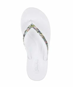 Skechers Bungalow – Coral Gem – WHT -Sandals Elegant Shop SK WOMEN SHOES 119222WHT 2