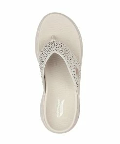 Skechers GO WALK Arch Fit – Dazzle – NAT -Sandals Elegant Shop SK WOMEN SHOES 140228NAT 2