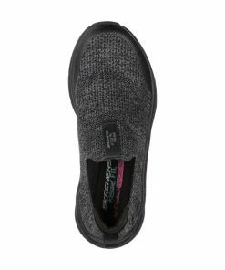 Skechers Relaxed Fit D’Lux Walker – Quick Upgrade – BLACK -Sandals Elegant Shop SK WOMEN SHOES 149128BLACK 2