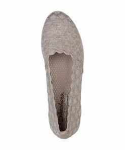 Skechers Cleo Flex Wedge – Endearment – TAUPE -Sandals Elegant Shop SK WOMEN SHOES 158322TAUPE 2