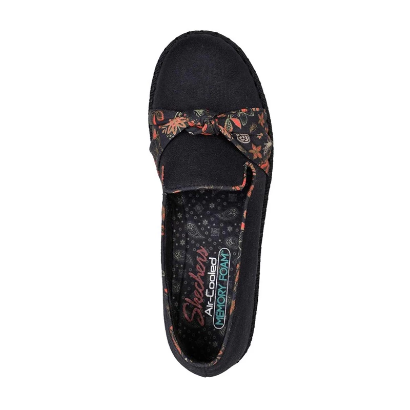Skechers Macie – Paisley Bloom – BLACK 5 Skechers Macie – Paisley Bloom – BLACK - Image 3