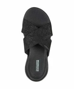 Skechers On-the-GO 600 – Glistening – BBK -Sandals Elegant Shop SK WOMEN SHOES 16259BBK 2