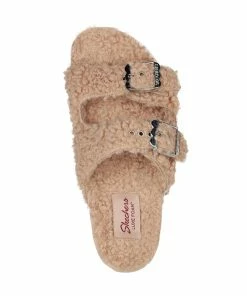 Skechers Relaxed Fit Granola – Furry Chic – TAN -Sandals Elegant Shop SK WOMEN SHOES 163236TAN 2