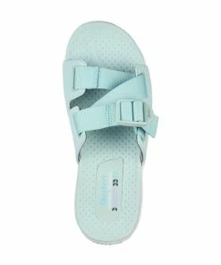Skechers Reggae – Better Alone – AQUA -Sandals Elegant Shop SK WOMEN SHOES 163291AQUA 2