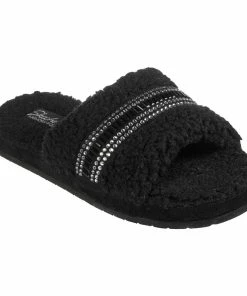 Skechers Cozy Slide – Bling It! – BLACK