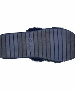 Skechers Cozy Slide – Bling It! – NAVY -Sandals Elegant Shop SK WOMEN SHOES 167235NAVY 2