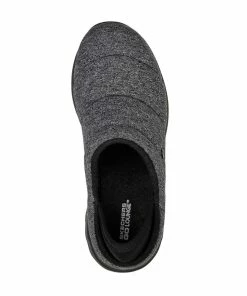 Skechers GOwalk Lounge – At Ease – BLACKGRAY -Sandals Elegant Shop SK WOMEN SHOES 175031BLACKGRAY 2