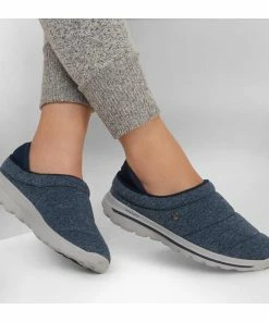 Skechers GOwalk Lounge – At Ease – NAVY 6 Skechers GOwalk Lounge – At Ease – NAVY -Sandals Elegant Shop SK WOMEN SHOES 175031NAVY 1