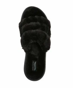 Skechers GO Lounge Arch Fit Lounge – Unwind – BLACK -Sandals Elegant Shop SK WOMEN SHOES 175105BLACK 2