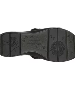 Skechers Arch Fit Lounge – Snuggle Down – BLACK -Sandals Elegant Shop SK WOMEN SHOES 175107BLACK 2