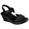 Skechers Rumblers – Queen B – BLK -Sandals Elegant Shop SK WOMEN SHOES 38558BLK