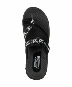 Skechers Reggae – Trailway – BLK -Sandals Elegant Shop SK WOMEN SHOES 40798BLK 2