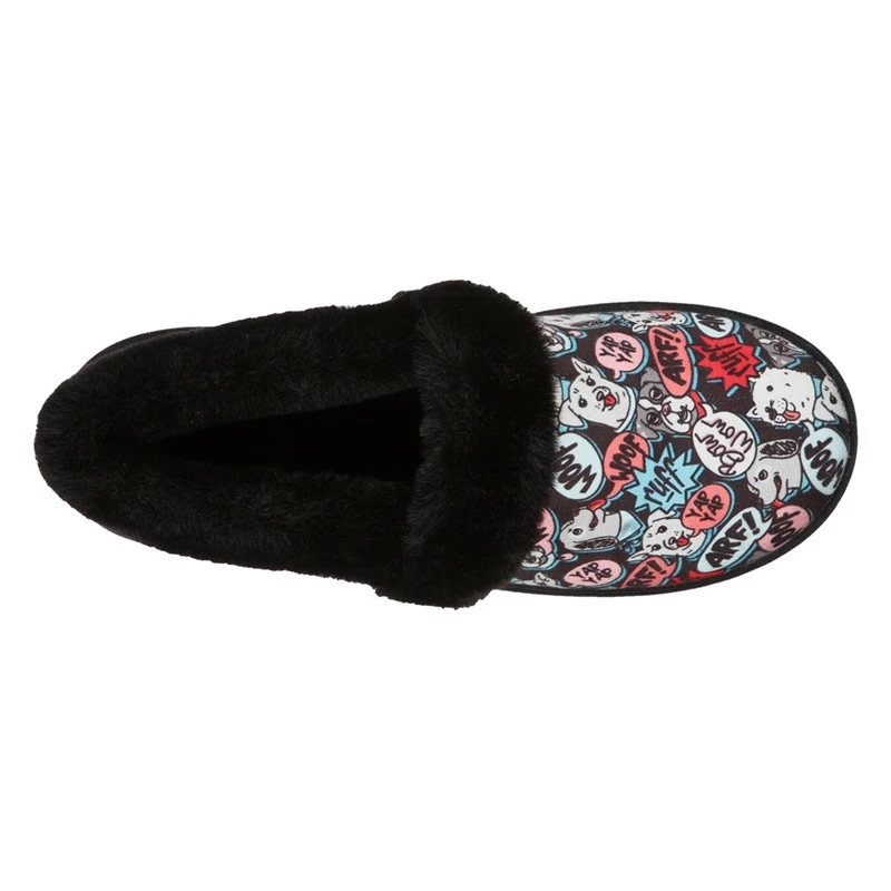Skechers BOBS Too Cozy – Soiree Snuggle – BLACK/MULTI 4 Skechers BOBS Too Cozy – Soiree Snuggle – BLACK/MULTI - Image 2