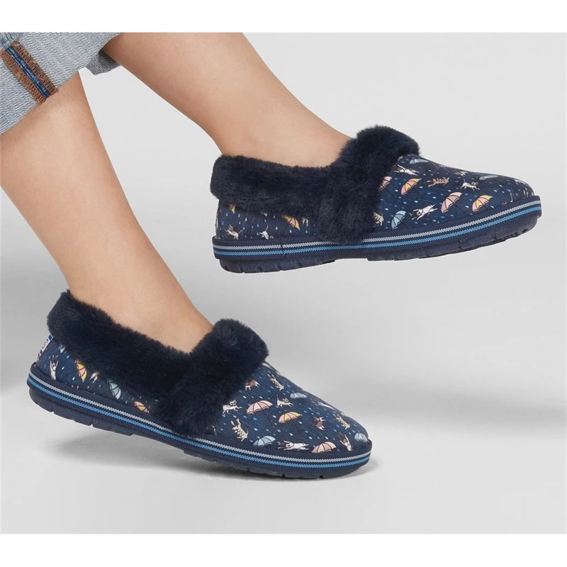 Skechers BOBS Too Cozy – Movie Night – NAVY/MULTI 4 Skechers BOBS Too Cozy – Movie Night – NAVY/MULTI - Image 2
