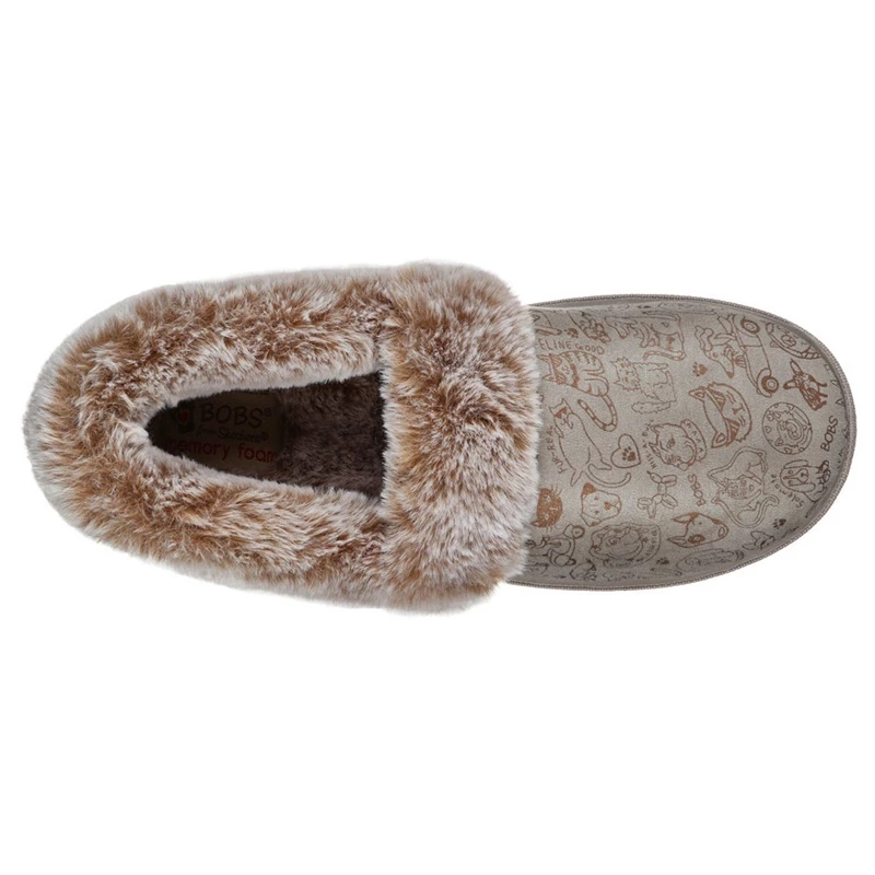 Skechers BOBS Too Cozy – Paws 2 Pawty – TAUPE 4 Skechers BOBS Too Cozy – Paws 2 Pawty – TAUPE - Image 2
