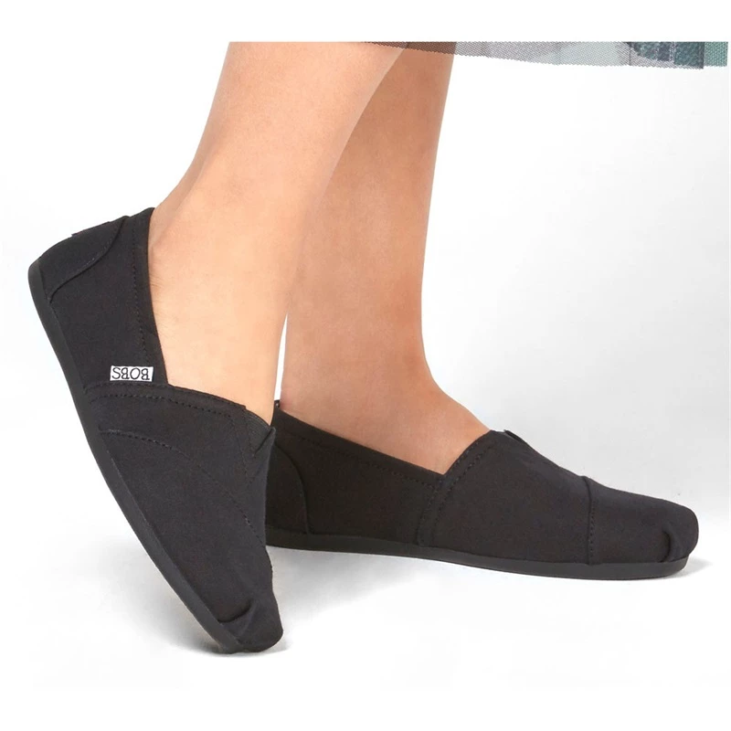 Skechers BOBS Plush – Peace And Love – BLACK 4 Skechers BOBS Plush – Peace And Love – BLACK - Image 2