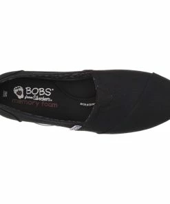 Skechers BOBS Plush – Peace And Love – BLACK 7 Skechers BOBS Plush – Peace And Love – BLACK -Sandals Elegant Shop SKERCHERS WOMEN 33645 BLK 2