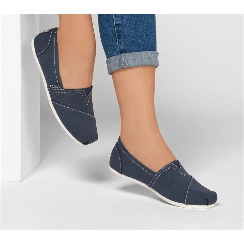 Skechers BOBS Plush – Peace And Love – NAVY / WHITE 4 Skechers BOBS Plush – Peace And Love – NAVY / WHITE - Image 2