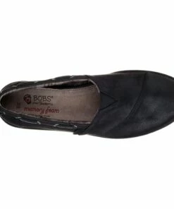 Skechers BOBS Chill Luxe – Buttoned Up – BLACK -Sandals Elegant Shop SKERCHERS WOMEN 33731 BBK 2